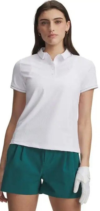 Under Armour Drive Chill dames polo, wit/halo gray