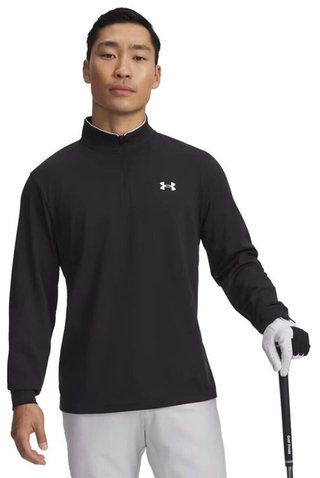 Under Armour MatchPlay 1/4 Zip heren sweater, zwart/wit