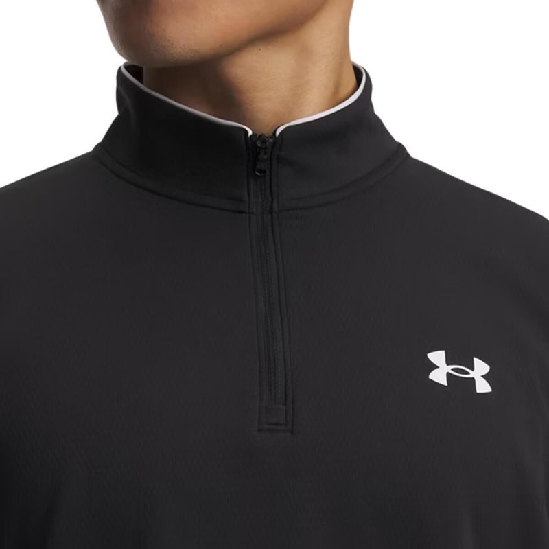 Under Armour MatchPlay 1/4 Zip heren sweater, zwart/wit