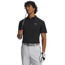 Under Armour Tee To Green Pique heren polo, zwart/wit