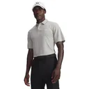 Under Armour Tee To Green Pique heren polo, titanium/white