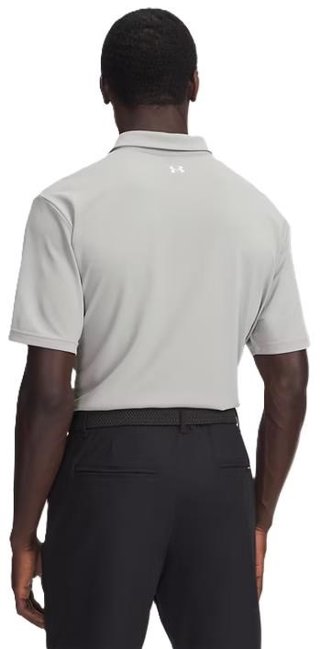 Under Armour Tee To Green Pique heren polo, titanium/white