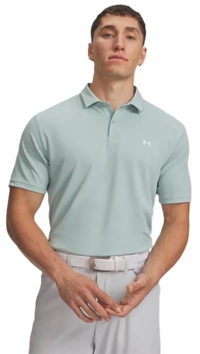 Under Armour Tee To Green Pique heren polo, enamelblue/white