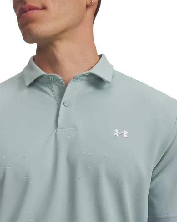 Under Armour Tee To Green Pique heren polo, enamelblue/white