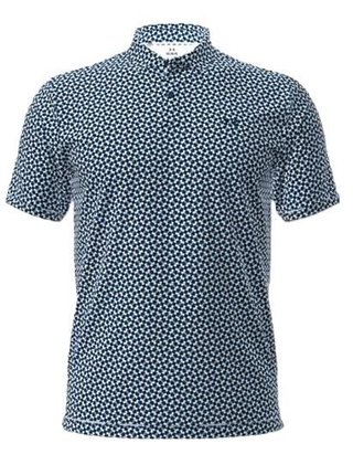 Under Armour UA T2G Printed heren polo, varsity blue/white/midnight navy