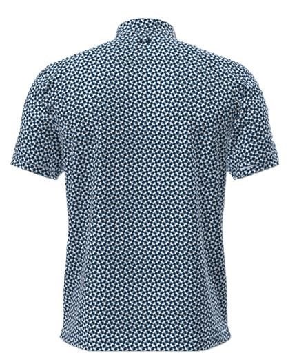 Under Armour UA T2G Printed heren polo, varsity blue/white/midnight navy