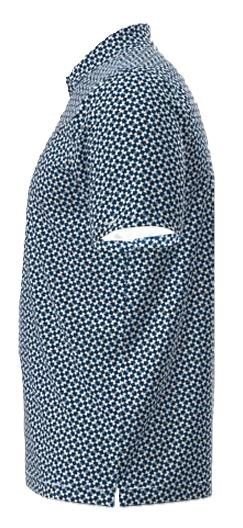 Under Armour UA T2G Printed heren polo, varsity blue/white/midnight navy