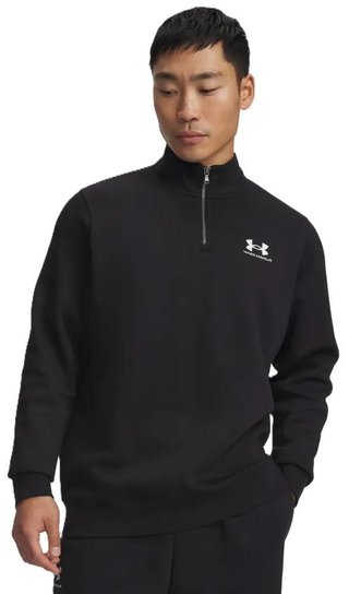 Under Armour Icon Fleece 1/4 Zip heren sweater, zwart