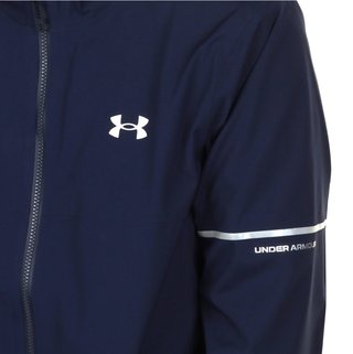 Under Armour Drive Rain heren jack, midnight navy/metallic silver