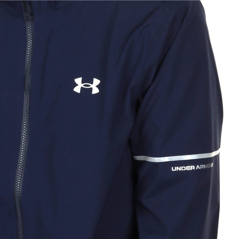 Under Armour Drive Rain heren jack, midnight navy/metallic silver