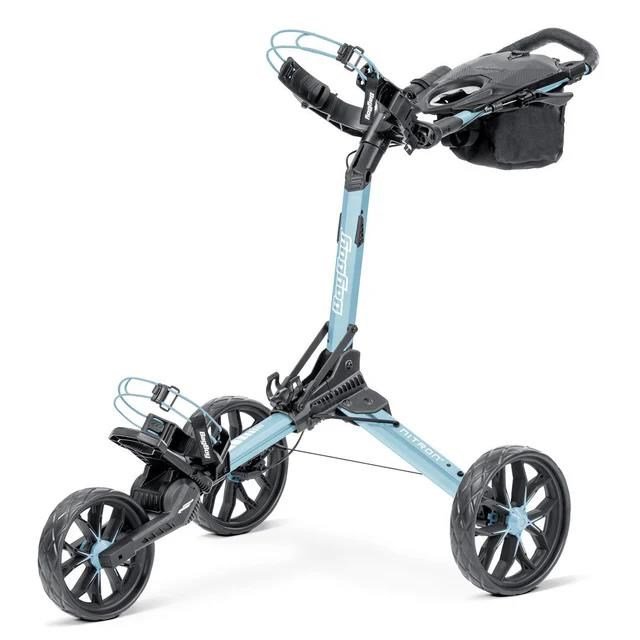 Bag Boy Nitron Auto-Open handtrolley, ijsblauw/wit