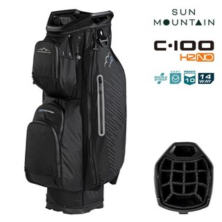 Sun Mountain H2NO C100 Waterproof cart bag, zwart