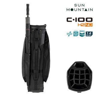 Sun Mountain H2NO C100 Waterproof cart bag, zwart