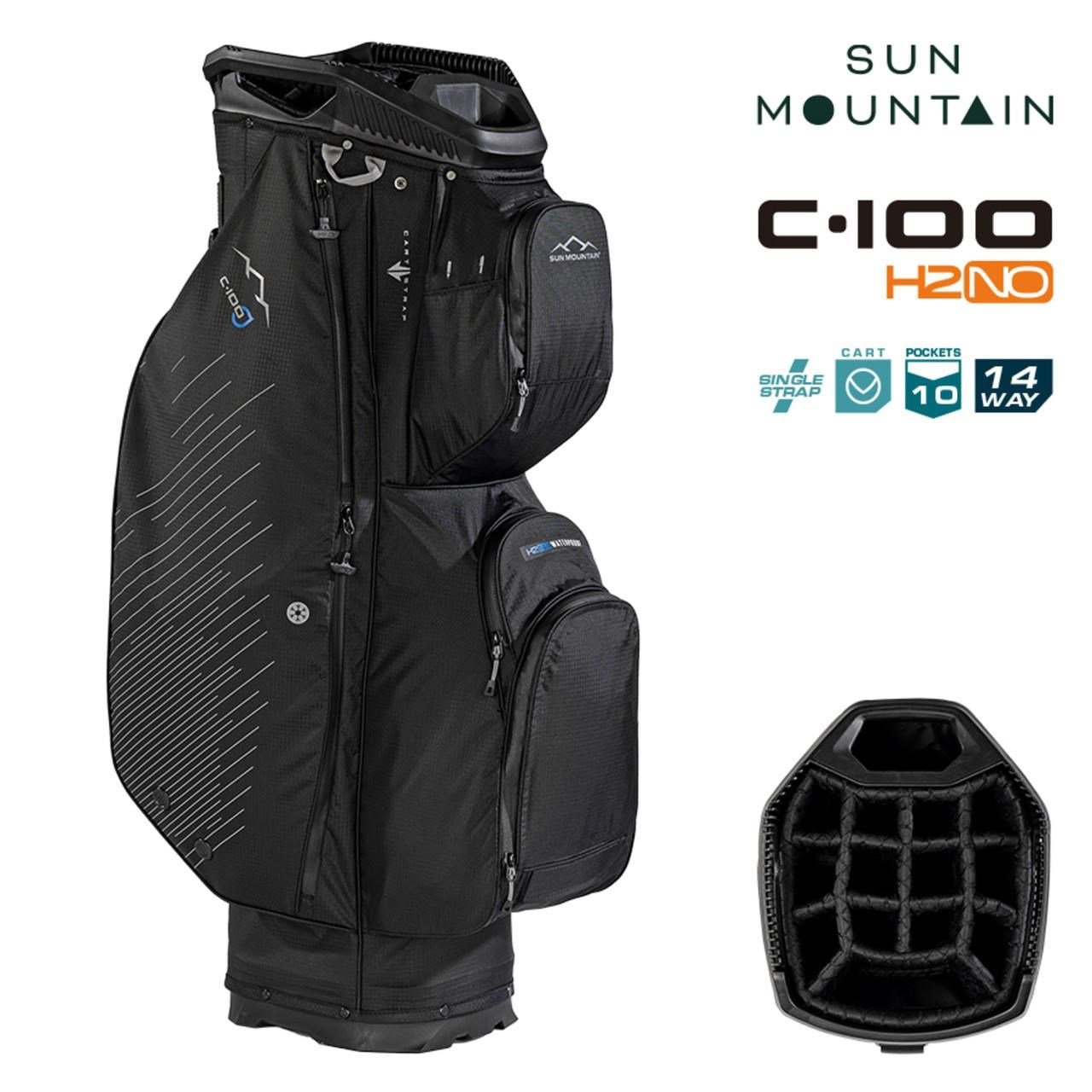 Sun Mountain H2NO C100 Waterproof cart bag, zwart