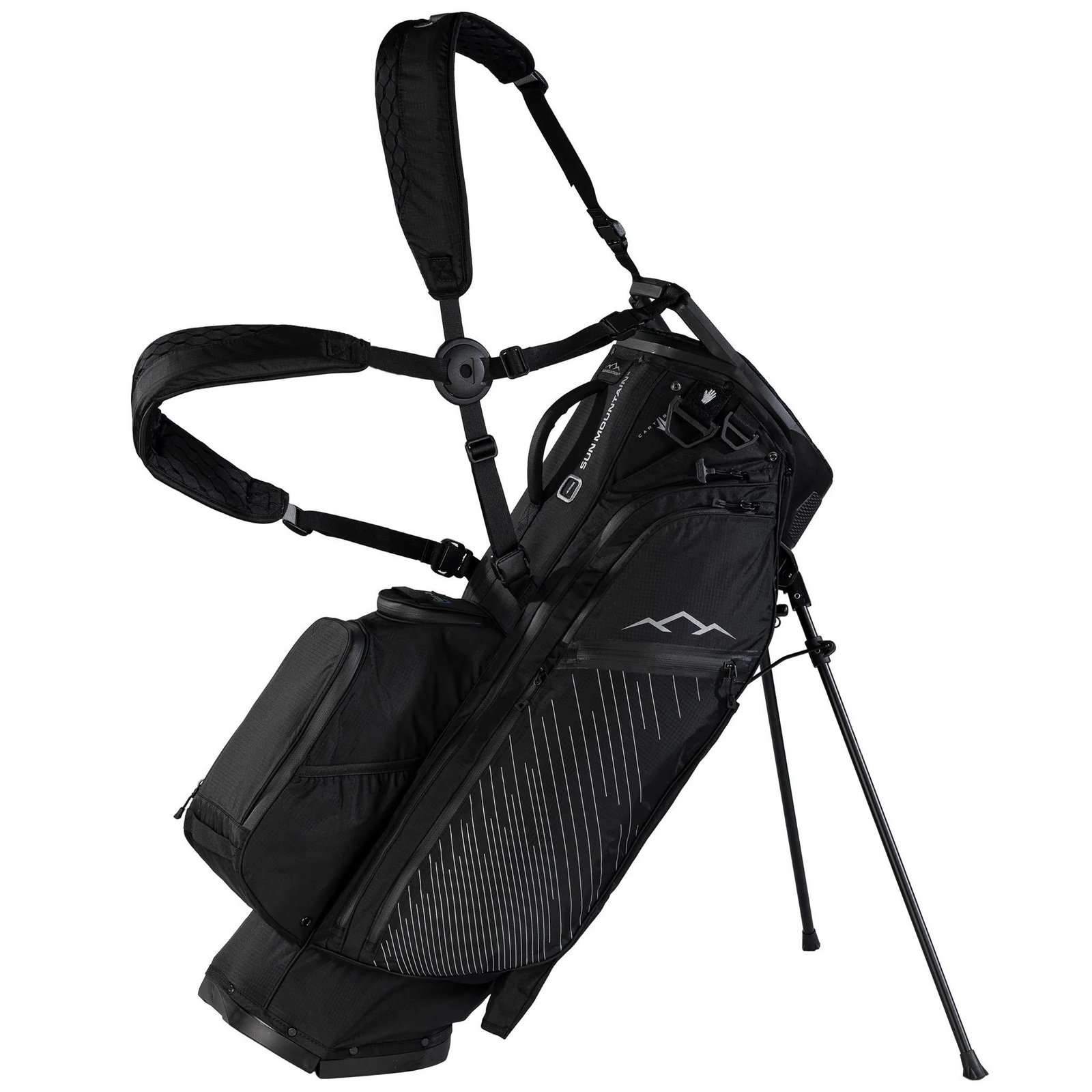 Sun Mountain H2NO E-4.5 14 Way VLO waterproof stand bag, black/steel