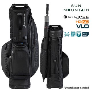 Sun Mountain H2NO E-4.5 14 Way VLO waterproof stand bag, black/steel