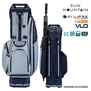 Sun Mountain H2NO E-4.5 14 WAY VLO waterproof stand bag, navy/ash