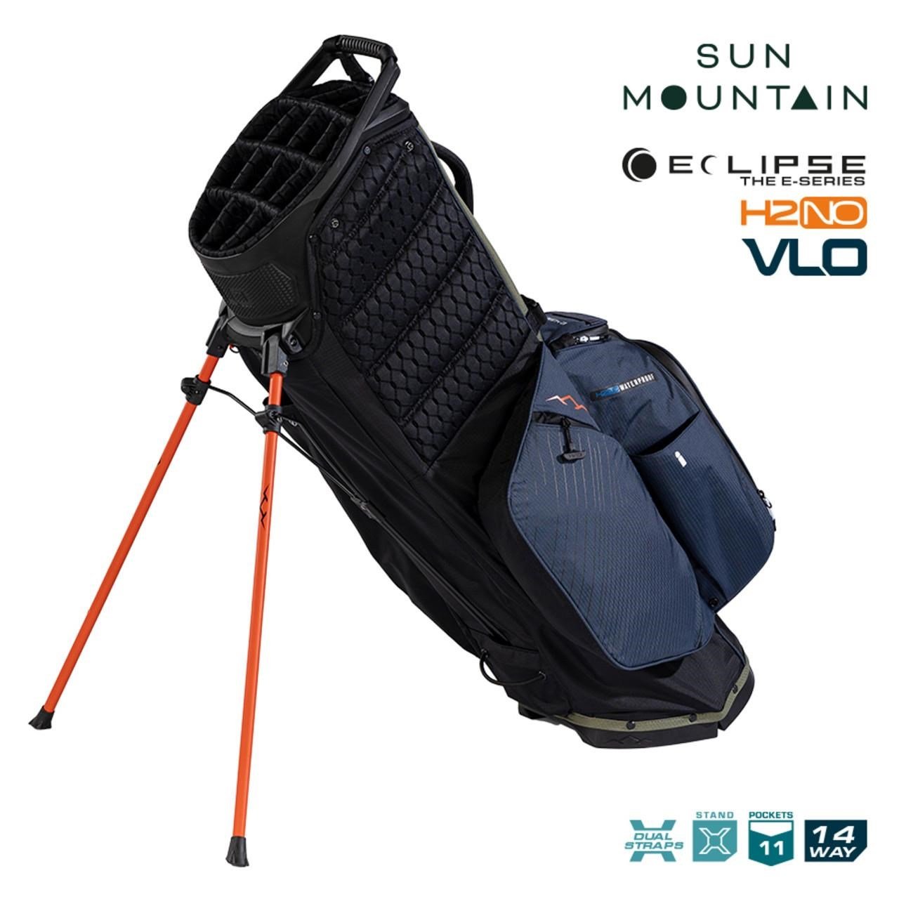 Sun Mountain H2NO E-4.5 14 Way VLO waterproof stand bag, black/ink/olive