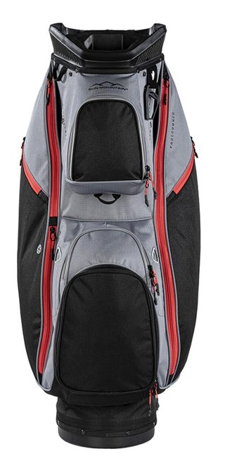 Sun Mountain Forerunner cart bag, zwart/nikkel/rood