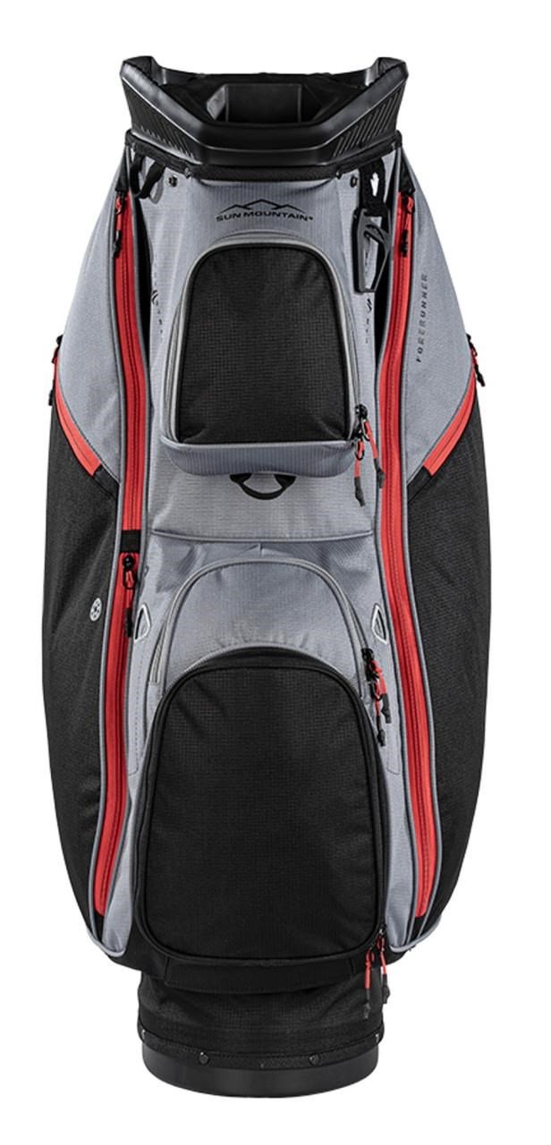 Sun Mountain Forerunner cart bag, zwart/nikkel/rood