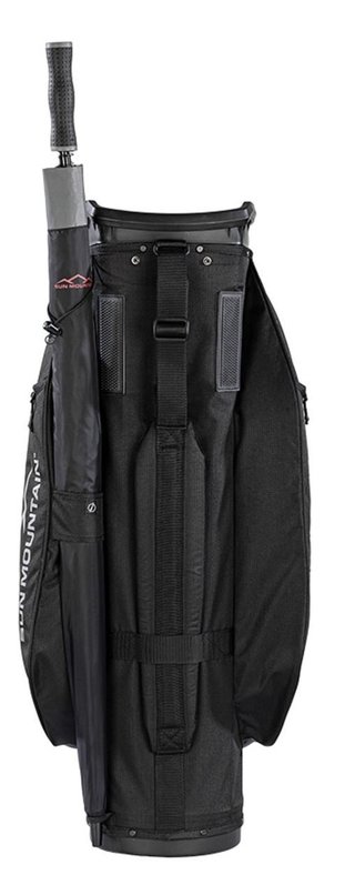 Sun Mountain Forerunner cart bag, zwart/nikkel/rood