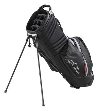 Sun Mountain Forerunner stand bag, zwart/nikkel/rood