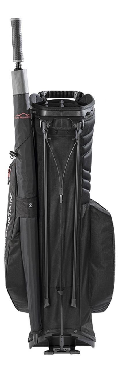 Sun Mountain Forerunner stand bag, zwart/nikkel/rood