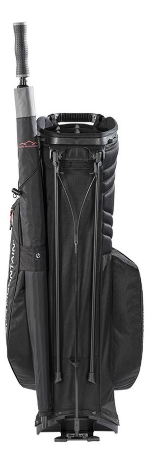 Sun Mountain Forerunner stand bag, zwart/nikkel/rood