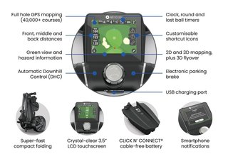 Motocaddy NEW M5 GPS DHC elektrische trolley, Ultra Lithium