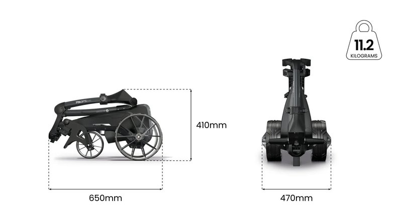 Motocaddy NEW M5 GPS DHC elektrische trolley, Ultra Lithium