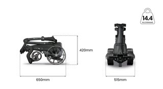 Motocaddy NEW M7 REMOTE DHC elektrische trolley 2026, M7 Ultra Lithium, grafiet