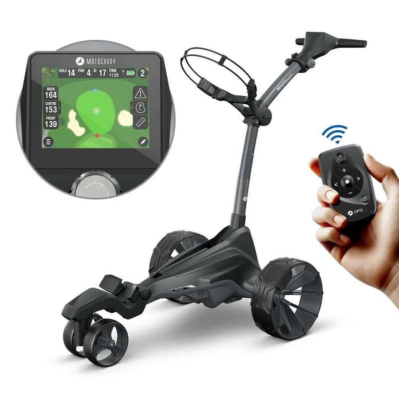 Motocaddy NEW M7 GPS REMOTE DHC elektrische trolley 2026, M7 Ultra Lithium, grafiet