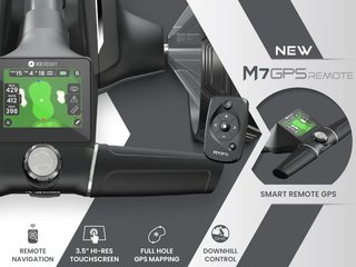 Motocaddy NEW M7 GPS REMOTE DHC elektrische trolley 2026, M7 Ultra Lithium, grafiet