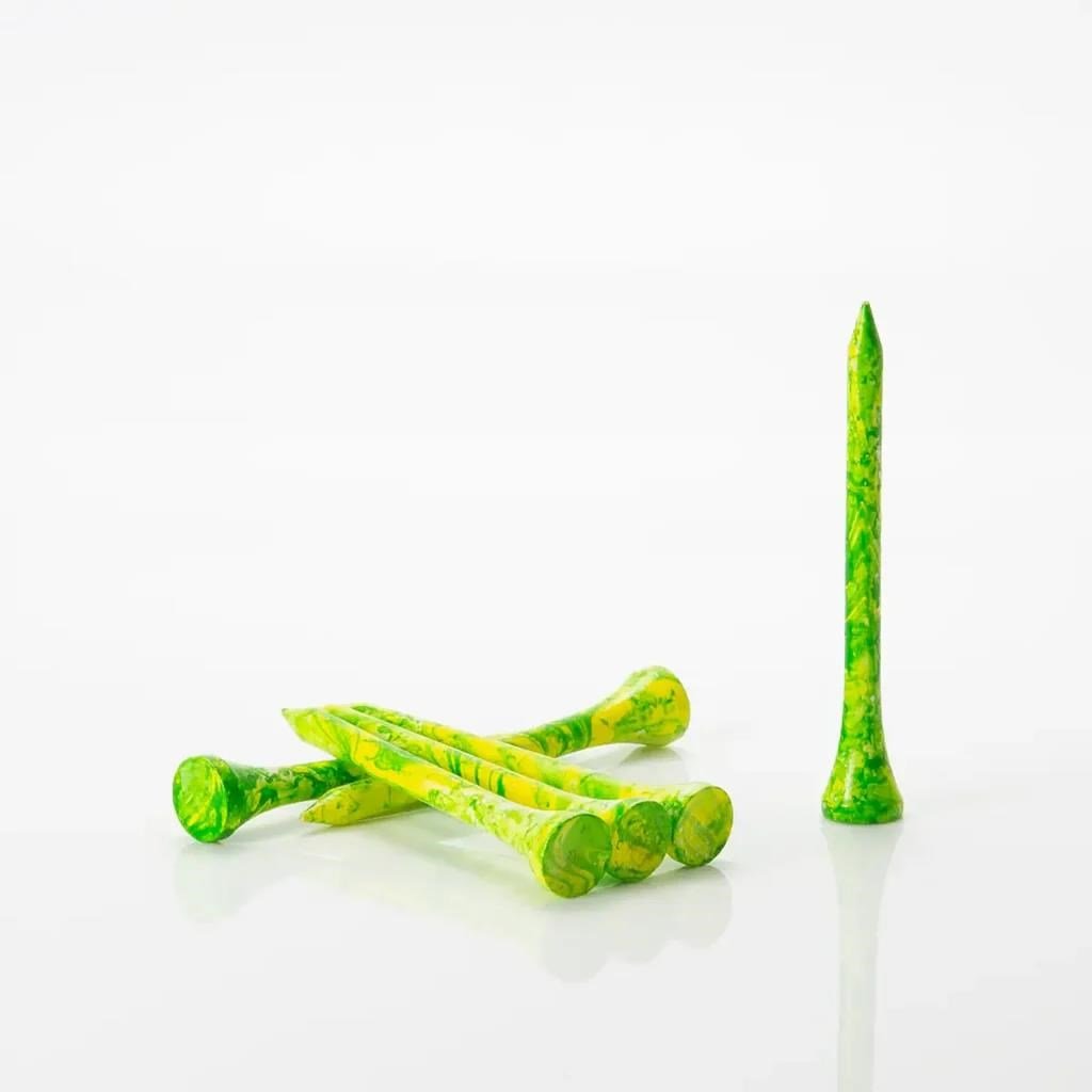 PrideSports Pride Sports Special Edition Paint Splatter Tees (45 tees) 69 mm golftees, groen/geel