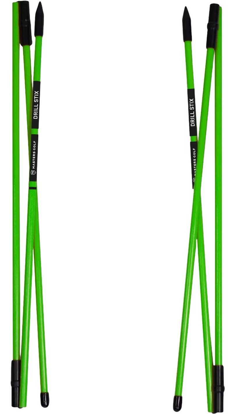 Masters Golf Masters Tri-Fold Drill-Stix Training Alignment 3pc groen trainingshulpmiddel