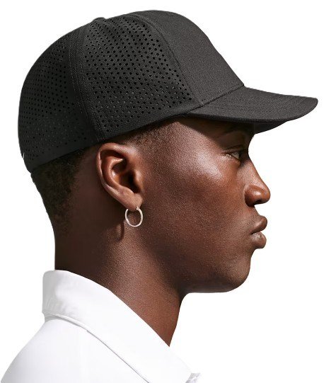 Nike Rise unisex golfpet, zwart