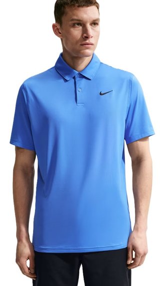 Nike Velocity Dri-FIT heren polo, pacific blue/black
