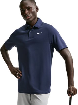 Nike Velocity Dri-FIT heren polo, college navy/white