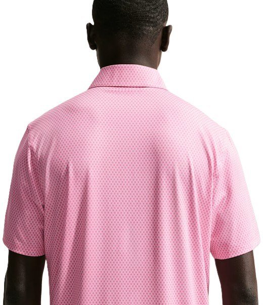 Nike Velocity heren polo, pink foam/peony/black