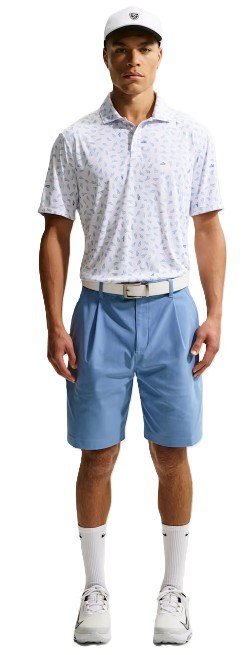 Nike Par heren polo, wit/work blue