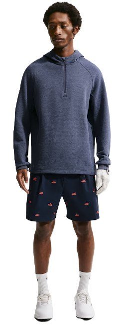 Nike Par heren shorts, navy/hot lava/black