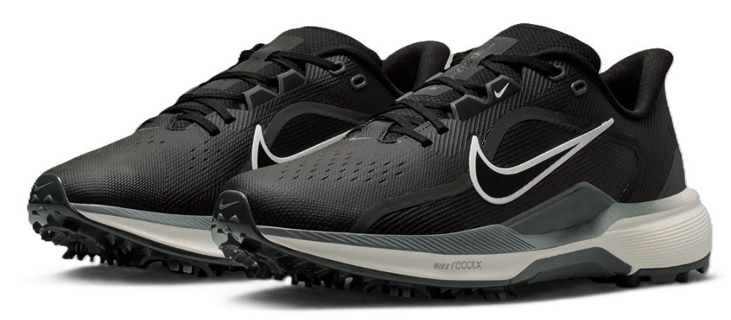 Nike Pegasus 1 heren golfschoenen, zwart/sail/wit