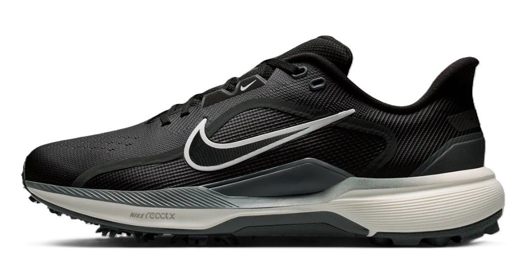 Nike Pegasus 1 heren golfschoenen, zwart/sail/wit