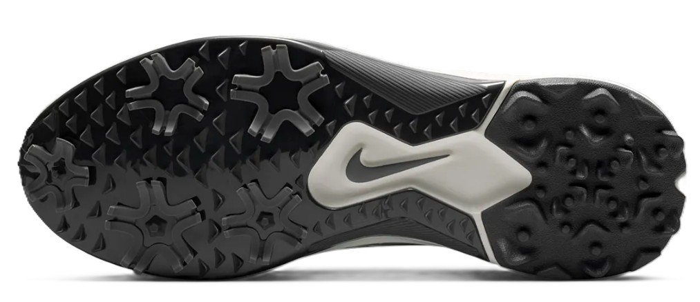 Nike Pegasus 1 heren golfschoenen, zwart/sail/wit