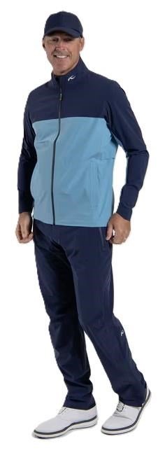 KJUS Rain Rescue 2.0 heren jack, atlanta blue/atlas blue