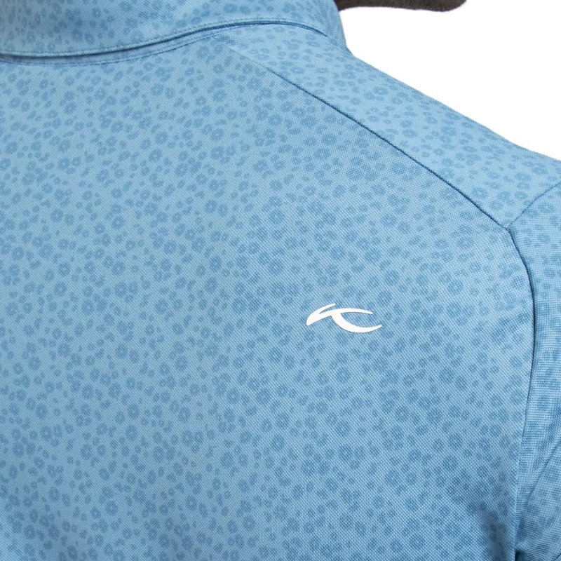 KJUS Lance Printed heren polo, atlas blue