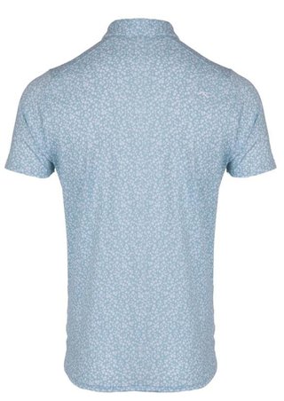 KJUS Lance Printed heren polo, riverbank/white