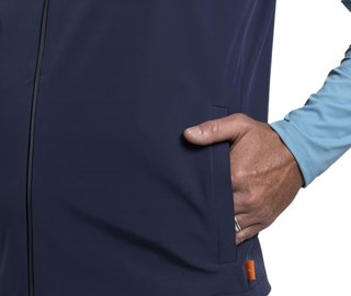 KJUS Downswing Wind heren vest, atlanta blue