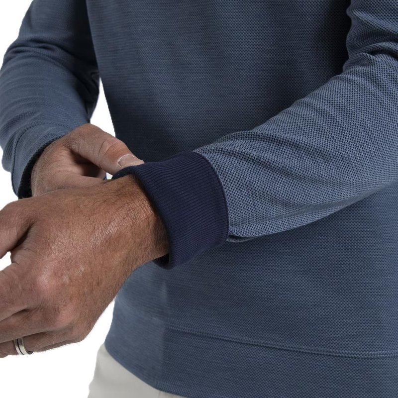 KJUS Essentials Crew Neck heren sweatshirt, riverbank/atlanta blue