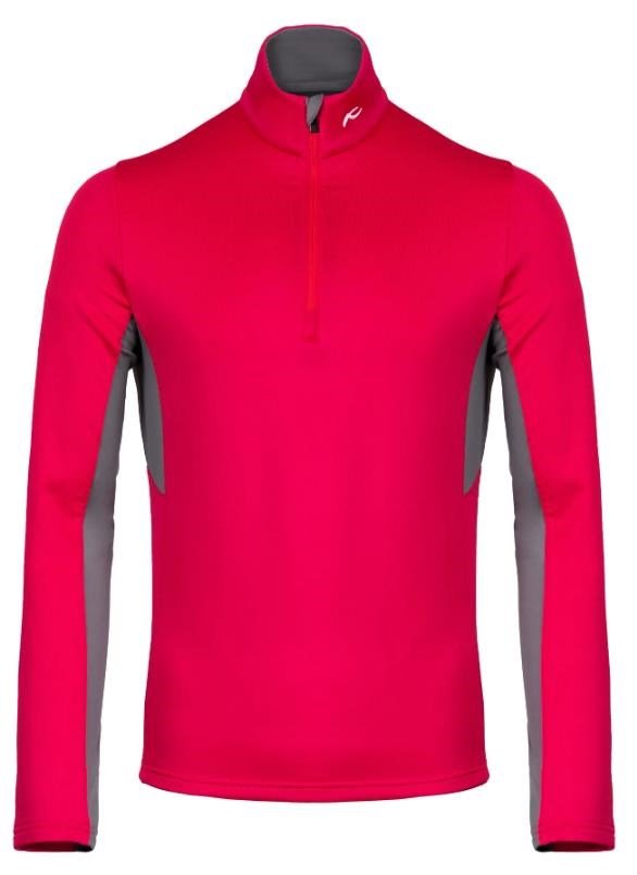 KJUS Hydraulic Midlayer Half-Zip heren sweatshirt, rhubarb/pewter